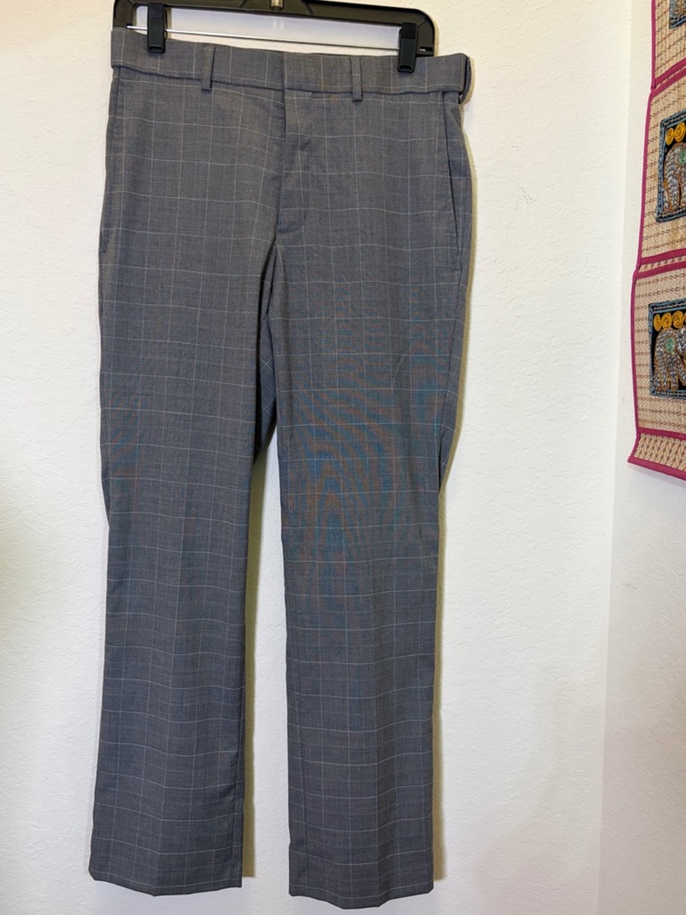 Saddlebred Black and Gray Dress Pants with Subtle Check